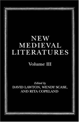 New Medieval Literatures Volume III 3rd 1999 9780198186809 Front Cover