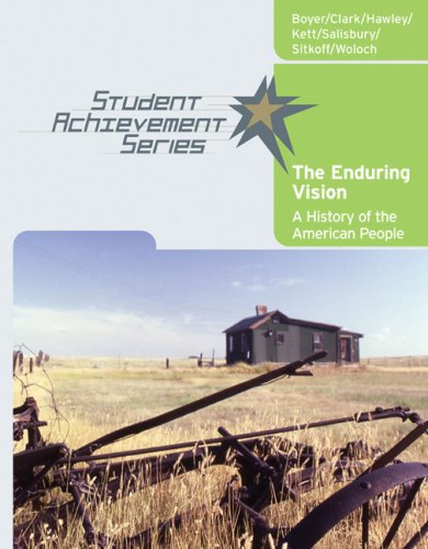 Enduring Vision A History of the American People  2007 9780618738809 Front Cover