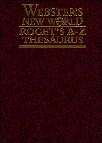 Webster's New World Roget's A-Z Thesaurus   1999 9780028632810 Front Cover