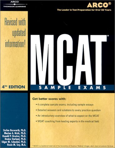 MCAT Sample Exams 4th 2002 (Revised) 9780768907810 Front Cover