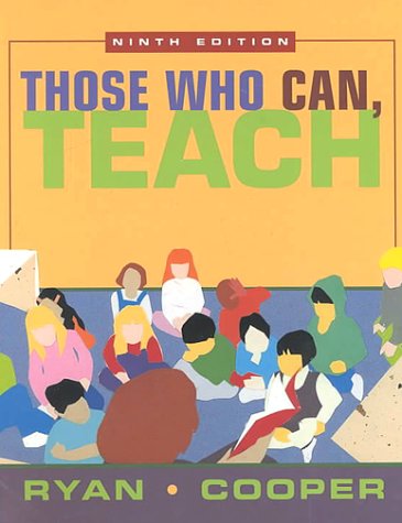 Those Who Can Teach with Upgrade CD-ROM, Ninth Edition 9th 2000 9780618094813 Front Cover