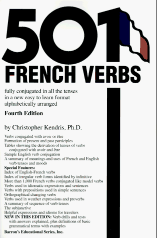 501 French Verbs  4th 1996 9780812092813 Front Cover