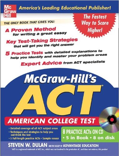 McGraw-Hill's ACT 2010   2006 9780071456814 Front Cover