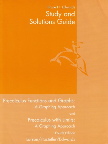 Precalculus Functions and Graphs A Graphing Approach 4th 2005 9780618394814 Front Cover