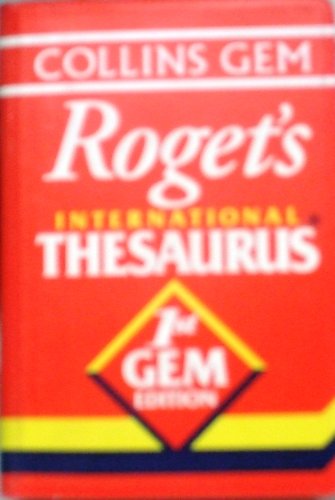 Roget International Thesaurus   1995 9780004707815 Front Cover