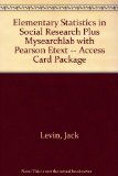 Elementary Statistics in Social Research Plus MySearchLab with Pearson EText -- Access Card Package  12th 2014 9780205959815 Front Cover