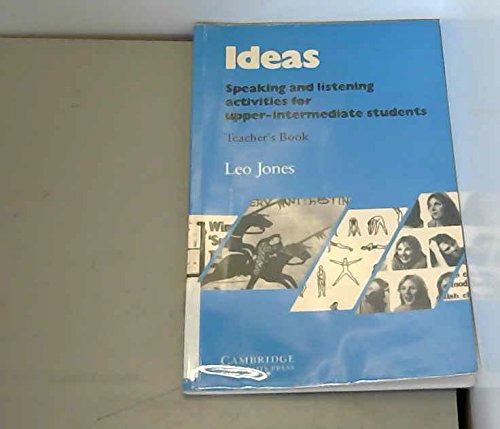 Ideas Teacher's Book Speaking and Listening Activities  1984 (Teachers Edition, Instructors Manual, etc.) 9780521270816 Front Cover