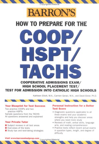 How to Prepare for the COOP/HSPT/TACHS  2005 9780764127816 Front Cover