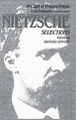 Nietzsche The Great Philosophers 1st 1993 9780024066817 Front Cover