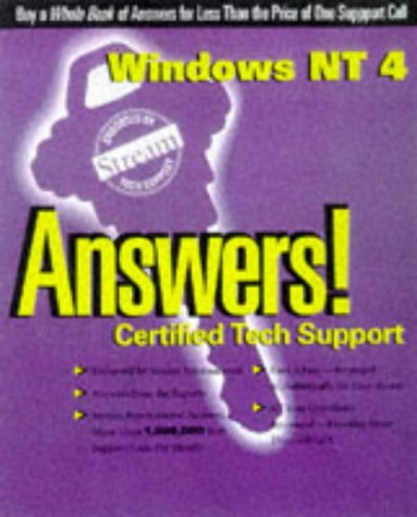 Windows NT 4 Answers! Certified Tech Support  1997 9780078823817 Front Cover
