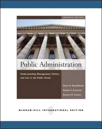 Public Administration N/A 9780071263818 Front Cover