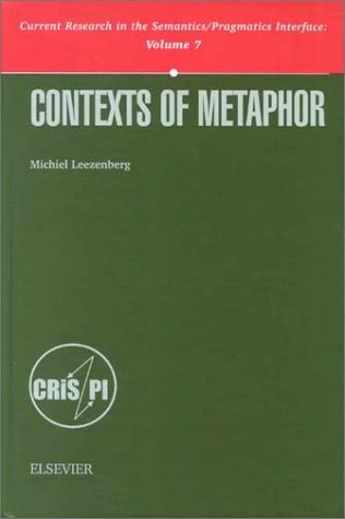 Contexts of Metaphor   2001 9780080438818 Front Cover
