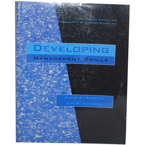 DEVELOPING MANAGEMENT SKILLS > N/A 9780536484819 Front Cover