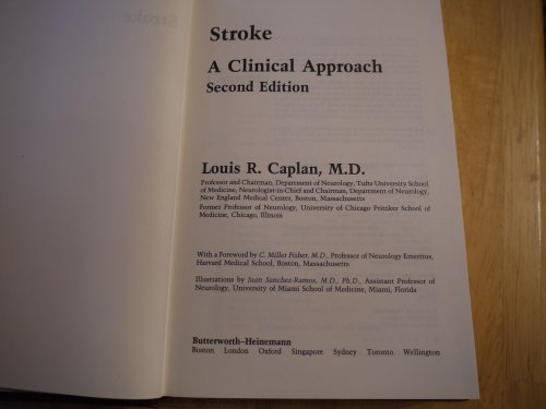 Stroke A Clinical Approach 3rd 9780750691819 Front Cover