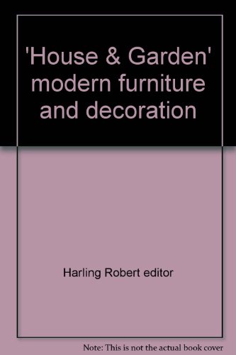 'House and Garden' Modern Furniture and Decoration   1971 9780004350820 Front Cover