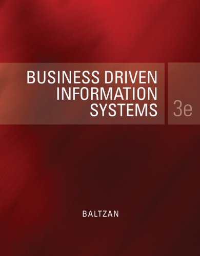 Business Driven Information Systems  3rd 2012 9780073376820 Front Cover