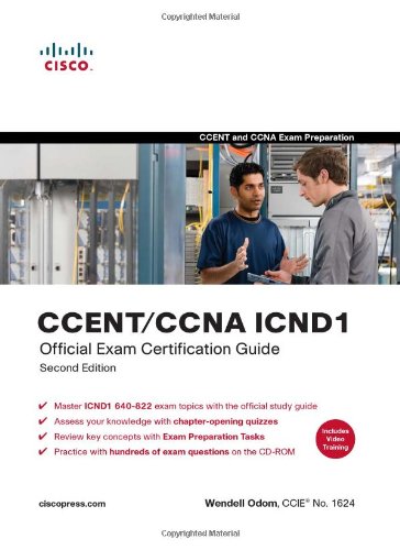 CCENT/CCNA ICND1 Official Exam Certification Guide 2nd 2008 9781587201820 Front Cover