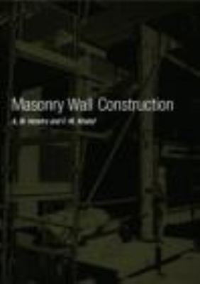 Masonry Wall Construction   2000 9780415232821 Front Cover