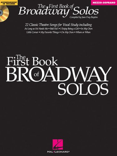 First Book of Broadway Solos - Mezz-Sophrano/Alto (Book/Online Audio)  N/A 9780634022821 Front Cover