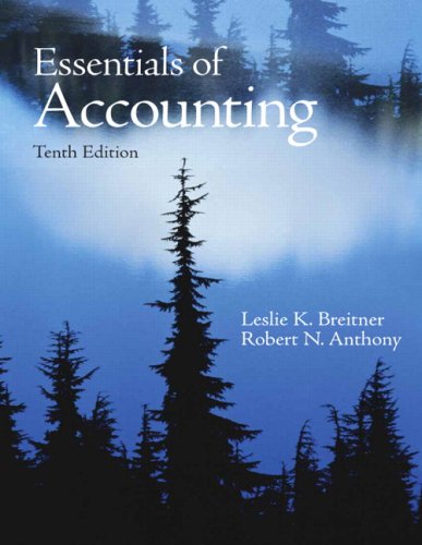Essentials of Accounting  10th 2010 9780136071822 Front Cover