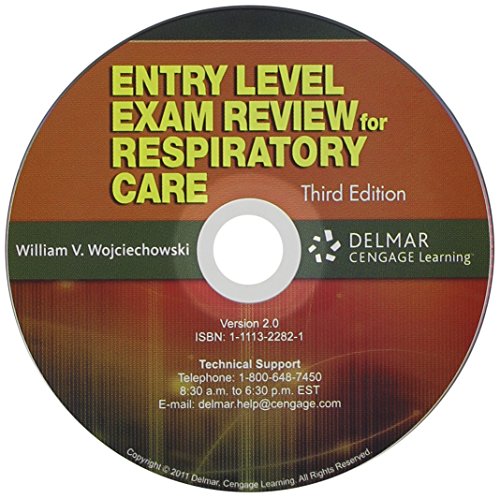 CD-ROM Practice Test for Wojciechowski's Entry Level Exam Review for Respiratory Care, 3rd  3rd 2011 9781111322823 Front Cover
