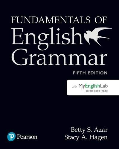 Fundamentals of English Grammar Student Book with MyEnglishLab, 5e  5th 2019 9780134998824 Front Cover