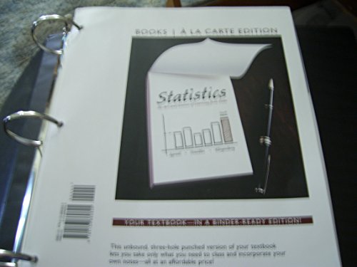 Statistics: The Art and Science of Learning from Data, Books a La Carte Edition  2016 9780133860825 Front Cover