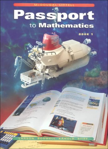 Passport to Mathematics  Student Manual, Study Guide, etc.  9780395879825 Front Cover