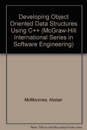 Developing Object-Oriented Data Structur   1995 9780077079826 Front Cover
