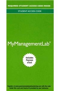 2014 MyManagementLab with Pearson EText -- Access Card -- for Management  12th 2014 9780133834826 Front Cover