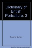 Dictionary of British Portraiture  N/A 9780195201826 Front Cover
