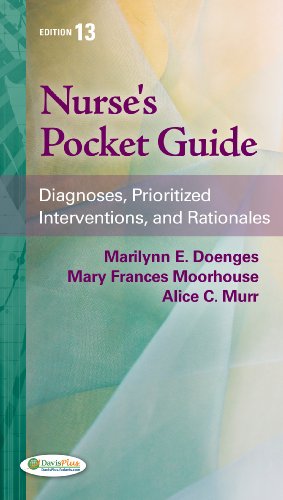 Nurse's Pocket Guide Diagnoses, Prioritized Interventions and Rationales 13th 2013 (Revised) 9780803627826 Front Cover