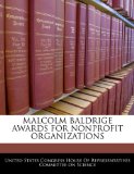 Malcolm baldrige awards for nonprofit Organizations  N/A 9781240609826 Front Cover