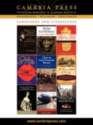 Cambria Press Languages and Literatures Catalog:   2008 9781604975826 Front Cover