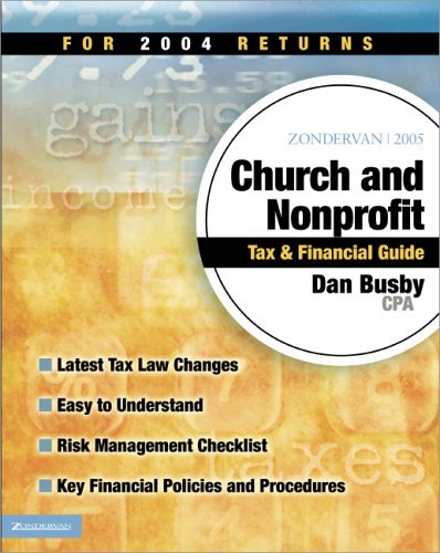 Zondervan 2005 Church and Nonprofit Tax and Financial Guide   2004 9780310261827 Front Cover