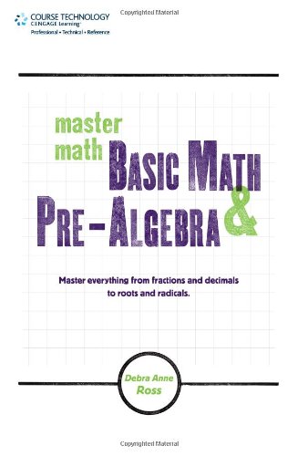 Master Math: Basic Math and Pre-Algebra  2nd 2010 (Revised) 9781598639827 Front Cover