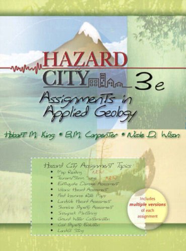Hazard City Assignments in Applied Geology 3rd 2008 9780131566828 Front Cover