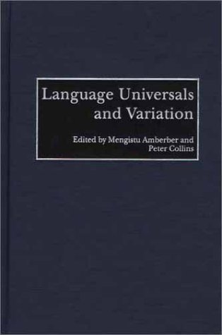 Language Universals and Variation   2002 9780275976828 Front Cover