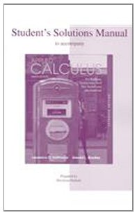 Student's Solutions Manual to accompany Applied Calculus for Business, Economics, and the Social and Life Sciences, Expanded Edition 9th 2007 (Revised) 9780073258829 Front Cover