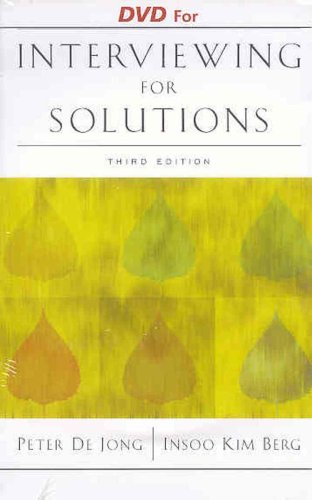 Interviewing for Solutions  3rd 2008 9780495098829 Front Cover