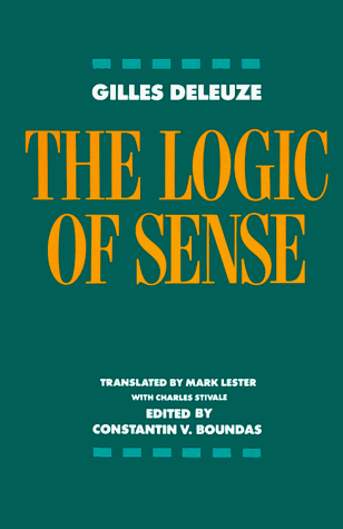 Logic of Sense  N/A 9780231059831 Front Cover