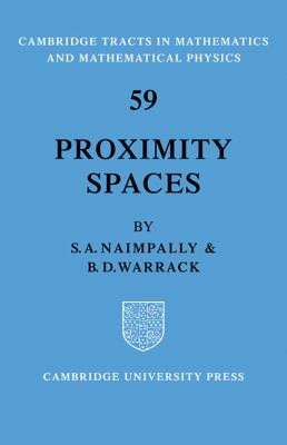Proximity Spaces   2008 9780521091831 Front Cover