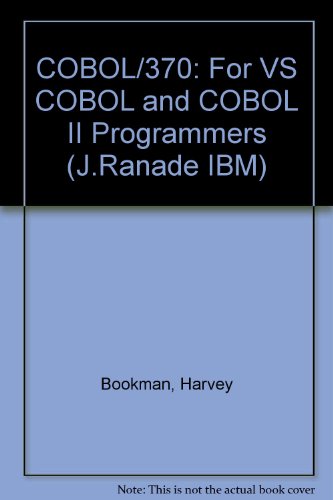 COBOL-370 : For VS COBOL and COBOL II Programmers  1993 9780070065833 Front Cover