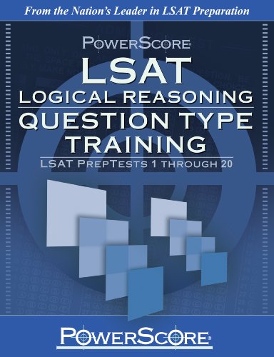 Lsat Logical Reasoning: Question Type Training: Lsat Preptests 1 Through 20  2010 9780982661833 Front Cover