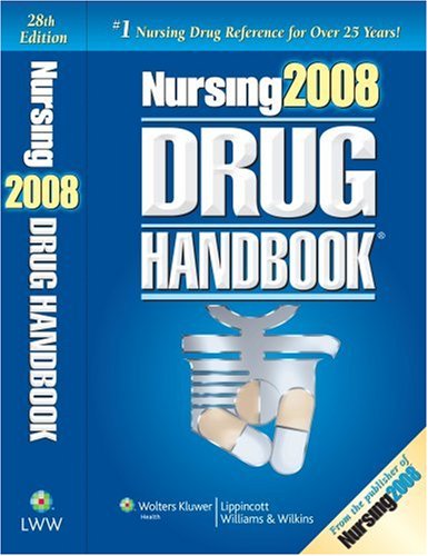 Nursing Drug Handbook 2008  28th 2008 (Revised) 9781582556833 Front Cover