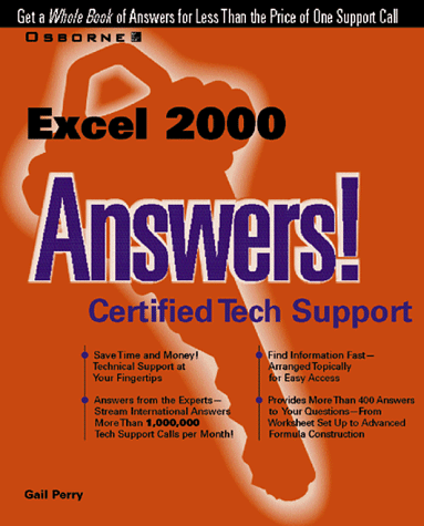 Excel 2000 Answers!   1999 9780072118834 Front Cover