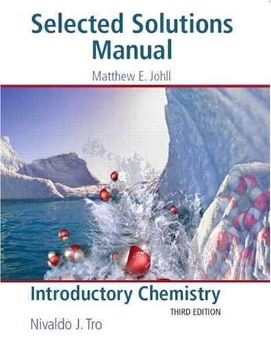 Selected Solutions Manual  3rd 2009 9780136018834 Front Cover
