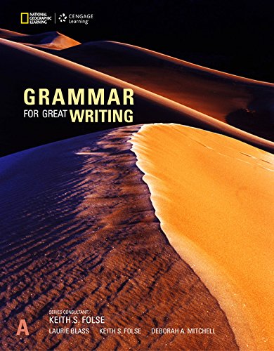 Grammar for Great Writing A   2018 9781337115834 Front Cover