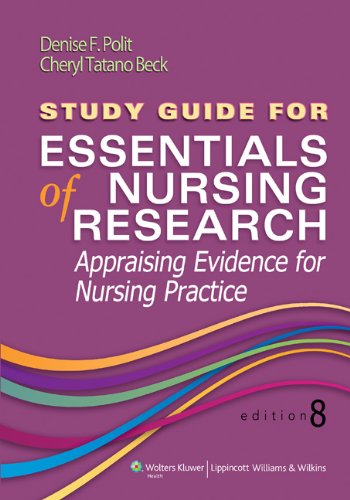 Essentials of Nursing Research Appraising Evidence for Nursing Practice 8th 2014 (Revised) 9781451176834 Front Cover