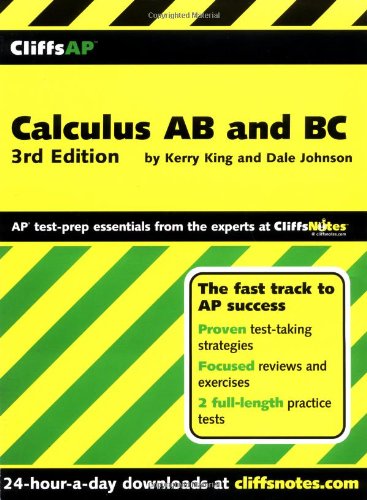 CliffsAP Calculus AB and BC  3rd 2001 (Revised) 9780764586835 Front Cover